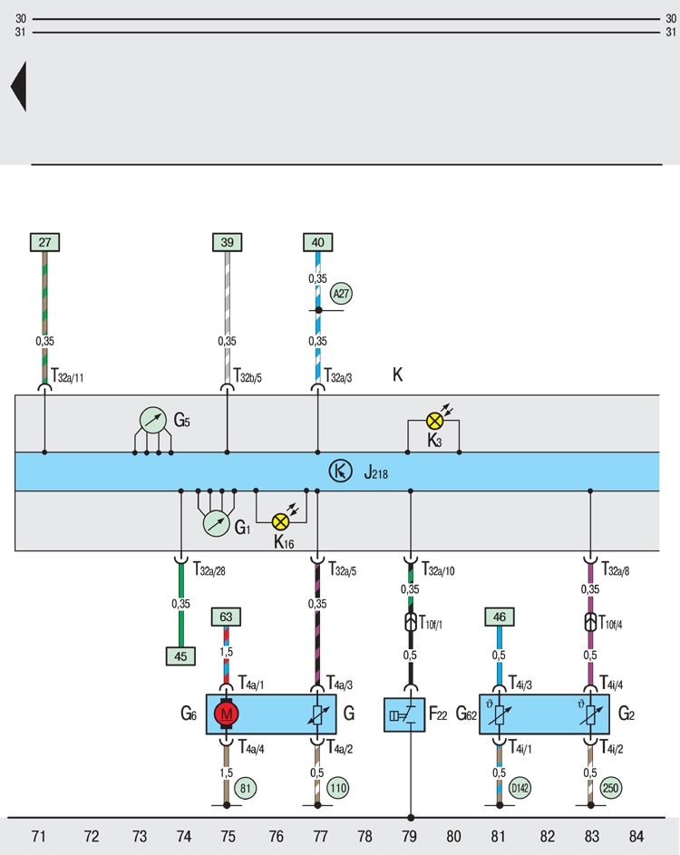 12.5.6. Панель приборов, процессор, сигнализаторы, топливный насос